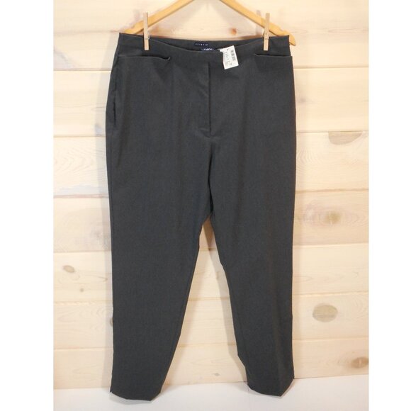 Venezia Women's size 16 Dress Pants Charcoal Gray Stretch Careerwear Office NWT - Picture 1 of 9